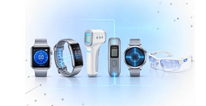 LiPo battery for wearable devices integrated into a smartwatch and fitness tracker with compact and flexible design