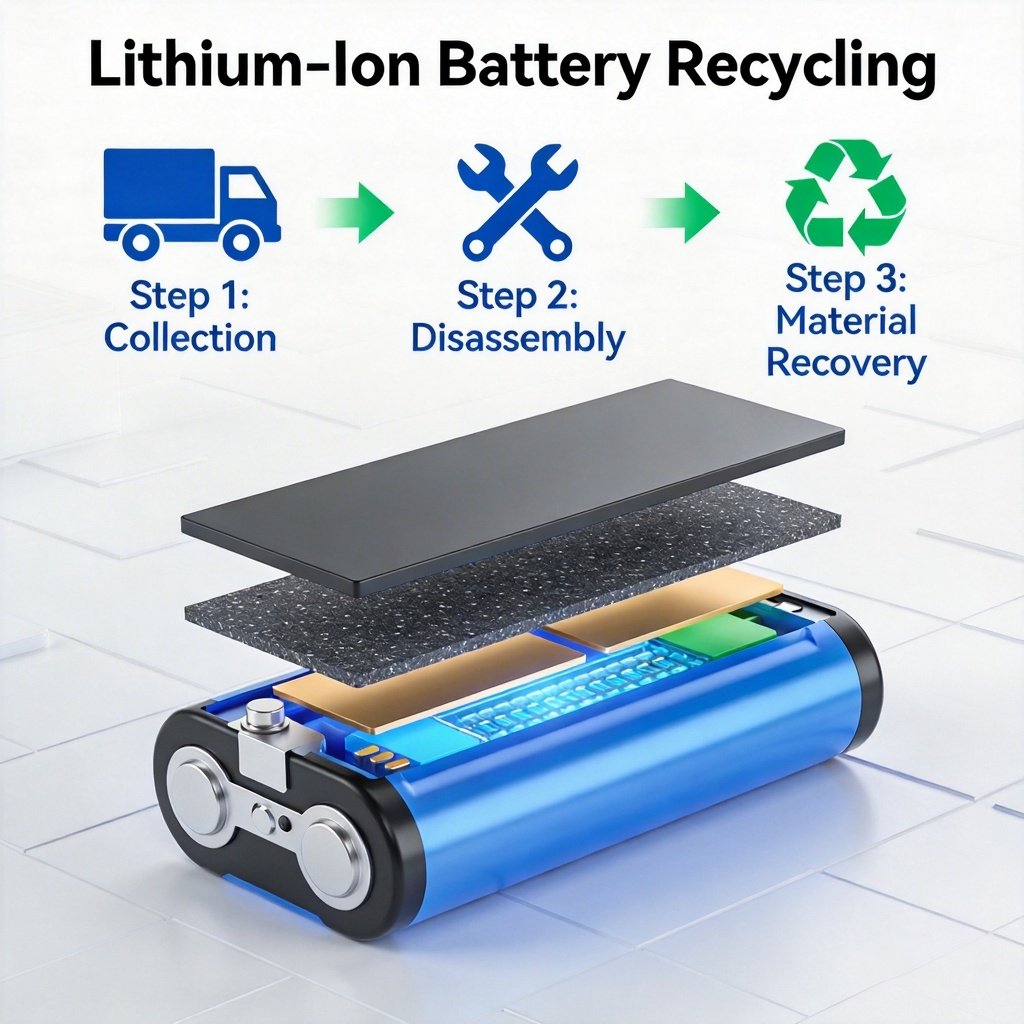 Advanced Lithium-Ion Battery Recycling with Proven Techniques 1 Step-by-step workflow for sustainable Lithium-Ion Battery Recycling in industrial applications