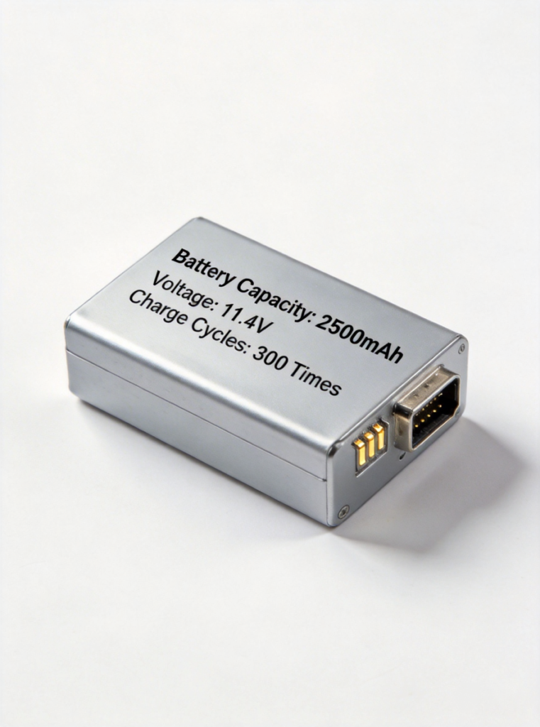 drone battery showing connectors and monitoring circuits for flight optimization