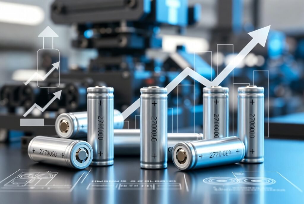 21700 lithium battery cells used in energy storage, power tools, and electric mobility applications