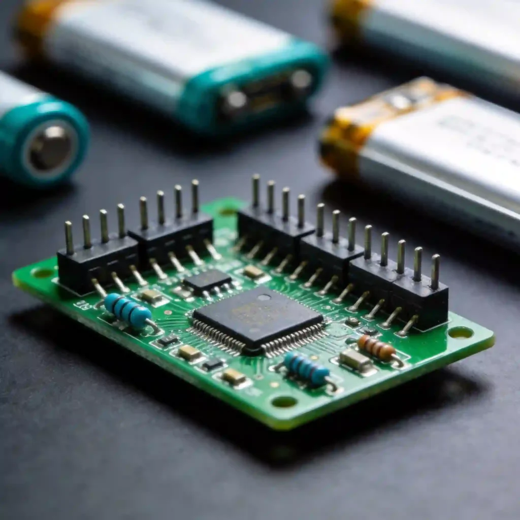 Battery Management System monitoring lithium battery pack performance and safety