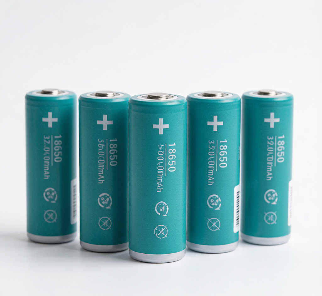 18650 standard drain battery series lineup showing ICR cells from 2000mAh to 3500mAh