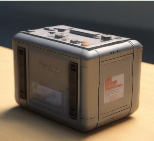 Military lithium battery pack in environmental testing chamber at -40°C