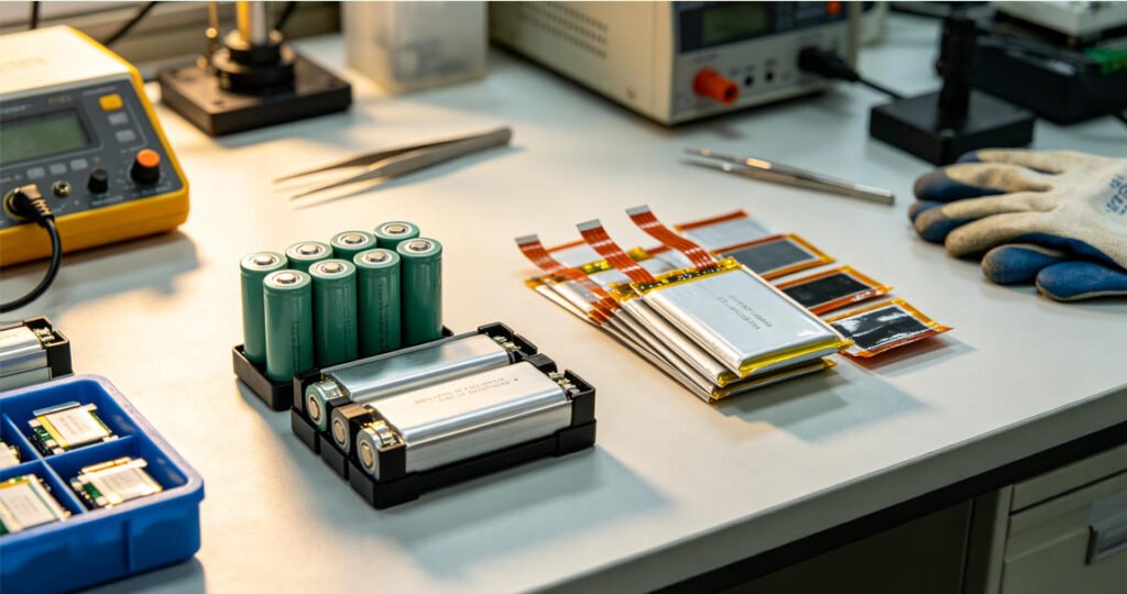 Li‑ion vs Li‑polymer Battery: Key Differences for Industrial Sourcing 2 li‑ion vs li‑polymer battery technical comparison table for bulk industrial battery buyers