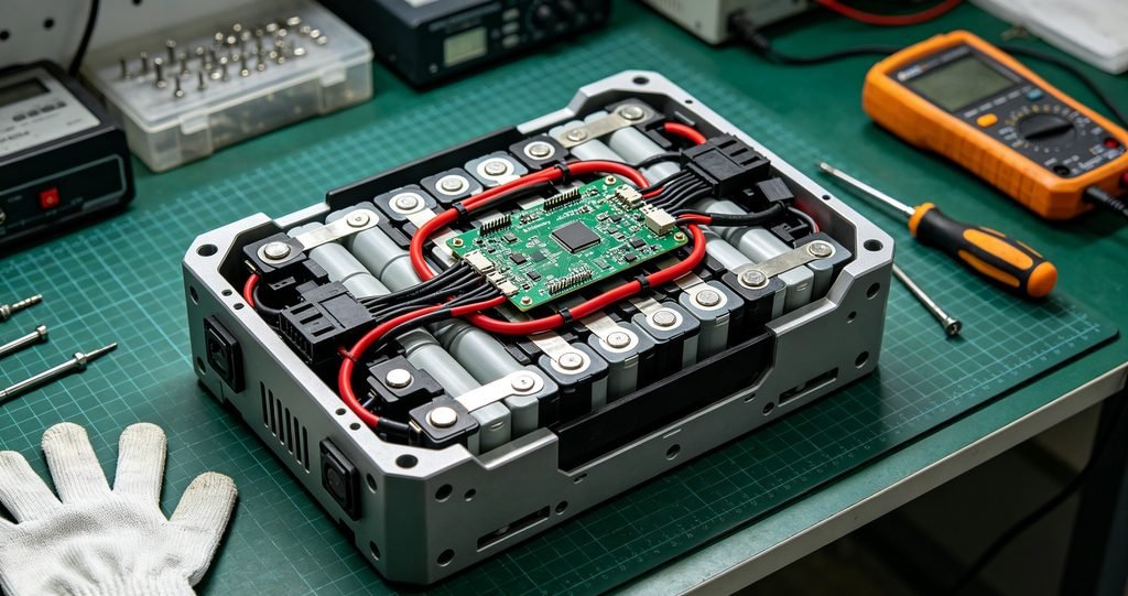 Robotics Custom Battery Pack Solutions: Engineering Power for Modern Robots 2 robotics custom battery pack — autonomous mobile robot charging at docking station